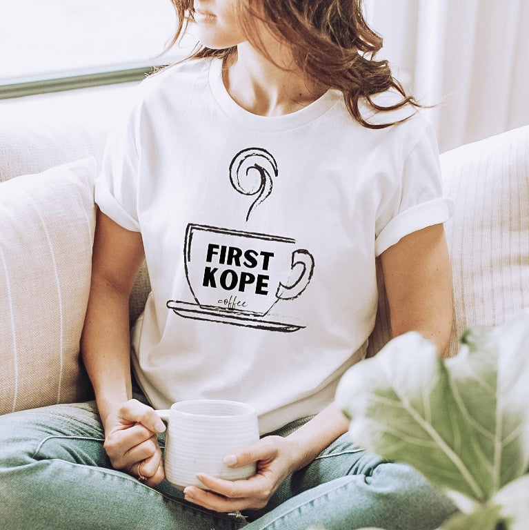 First kope (coffee) short sleeve t-shirt