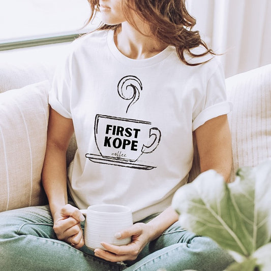 First kope (coffee) short sleeve t-shirt